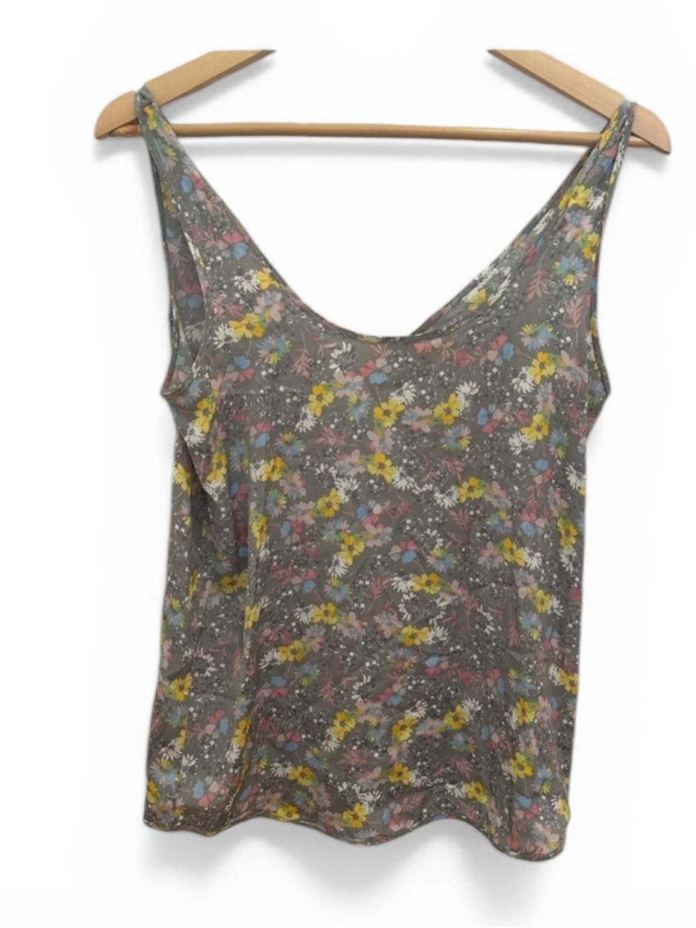 Free People Boho Sheer Floral Cami Y2K Top Sz S
